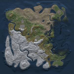 Thumbnail Rust Map: Procedural Map, Size: 4000, Seed: 23759720, 15 Monuments