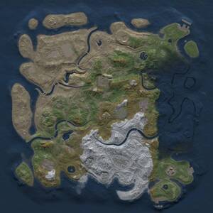 Thumbnail Rust Map: Procedural Map, Size: 4250, Seed: 1553615110, 17 Monuments