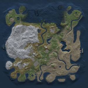 Thumbnail Rust Map: Procedural Map, Size: 4250, Seed: 848914775, 16 Monuments