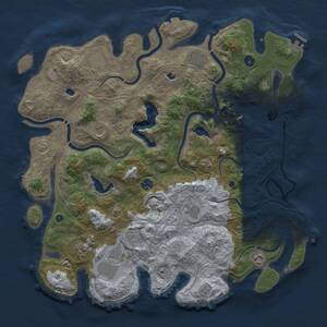 Thumbnail Rust Map: Procedural Map, Size: 4500, Seed: 80462423, 16 Monuments