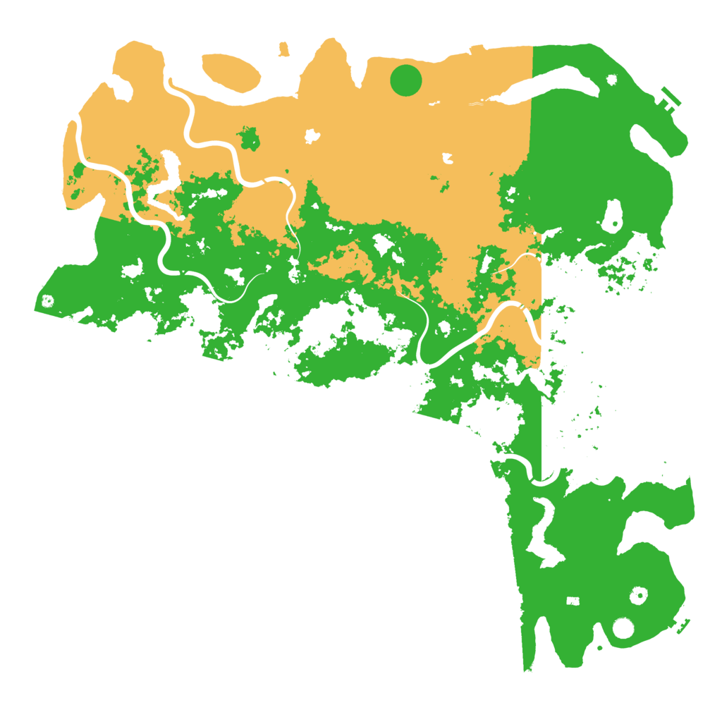 Biome Rust Map: Procedural Map, Size: 6000, Seed: 8151975