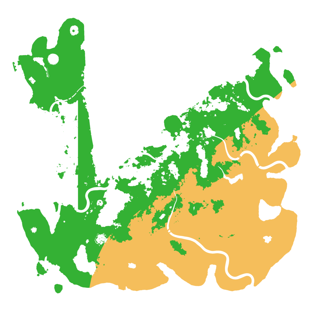 Biome Rust Map: Procedural Map, Size: 5000, Seed: 46281459