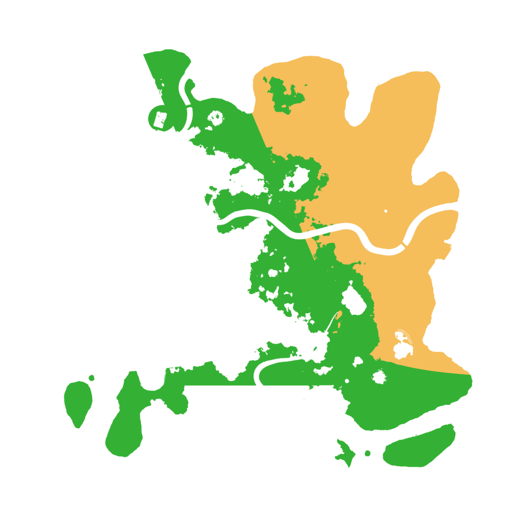 Biome Rust Map: Procedural Map, Size: 3500, Seed: 819495679