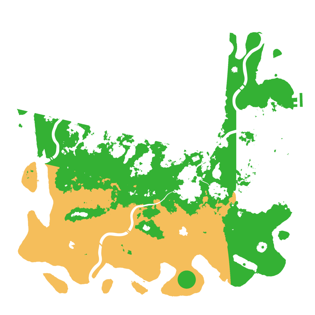 Biome Rust Map: Procedural Map, Size: 4600, Seed: 1200