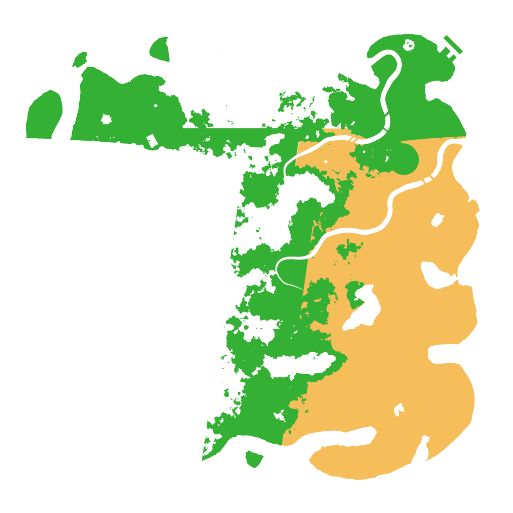 Biome Rust Map: Procedural Map, Size: 4500, Seed: 498752828