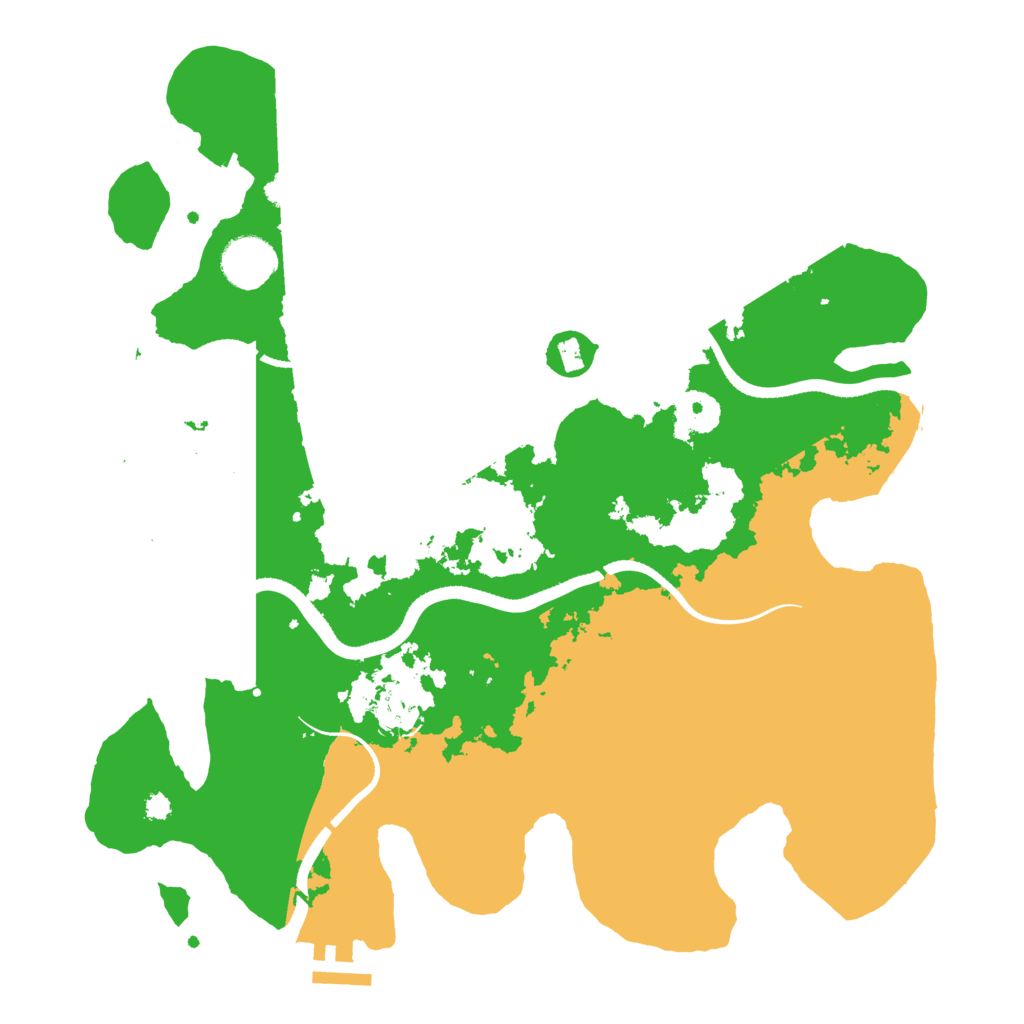 Biome Rust Map: Procedural Map, Size: 3500, Seed: 1641843215