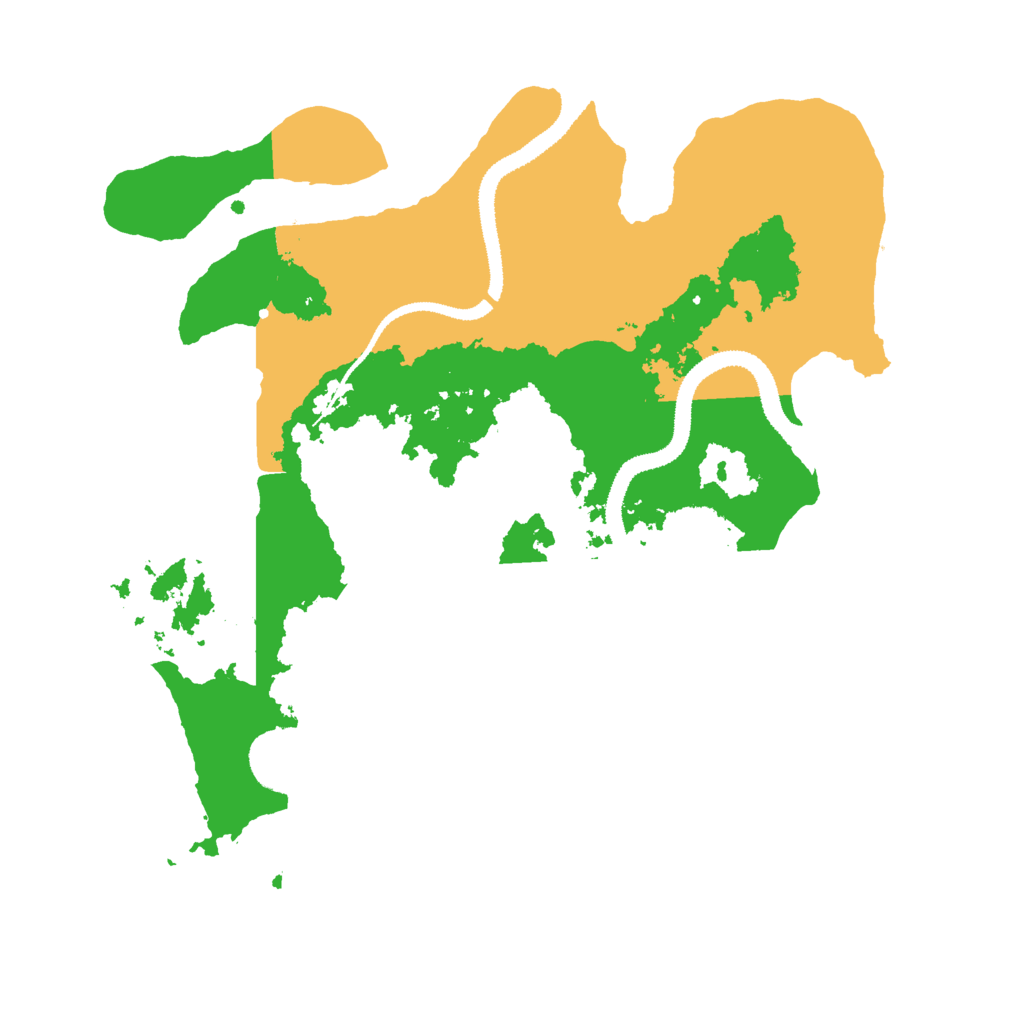 Biome Rust Map: Procedural Map, Size: 3000, Seed: 1439304810