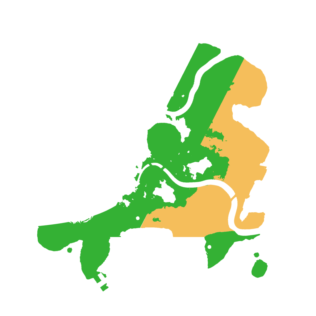 Biome Rust Map: Procedural Map, Size: 2500, Seed: 938674520
