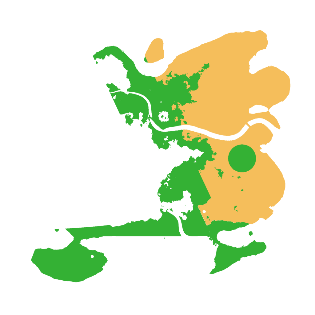 Biome Rust Map: Procedural Map, Size: 3000, Seed: 46831553