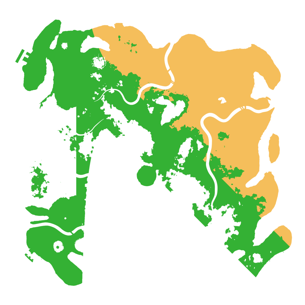 Biome Rust Map: Procedural Map, Size: 4250, Seed: 704384534
