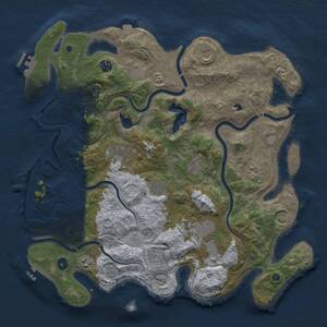 Thumbnail Rust Map: Procedural Map, Size: 4250, Seed: 704384534, 17 Monuments