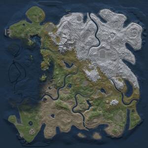 Thumbnail Rust Map: Procedural Map, Size: 5000, Seed: 419647534, 17 Monuments