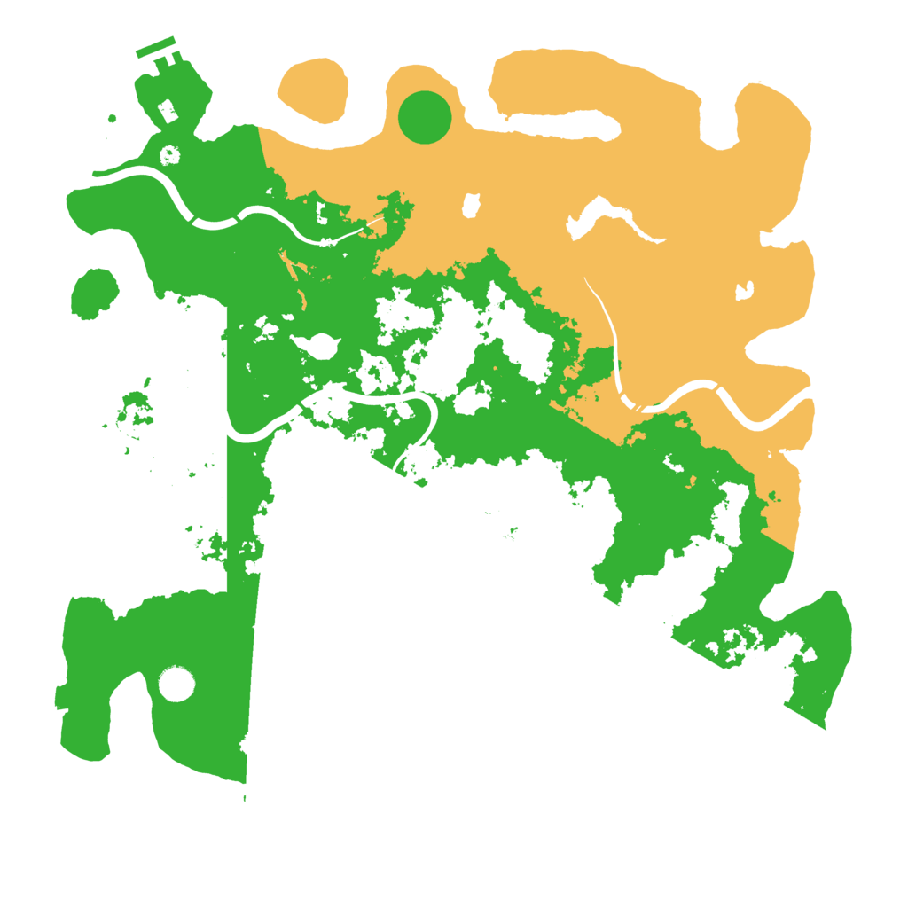 Biome Rust Map: Procedural Map, Size: 4500, Seed: 7777772