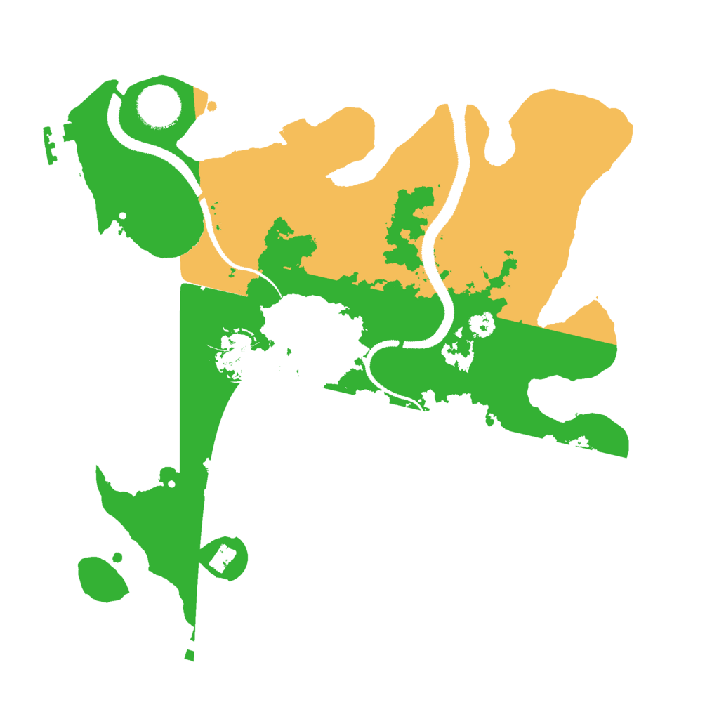 Biome Rust Map: Procedural Map, Size: 2900, Seed: 202022