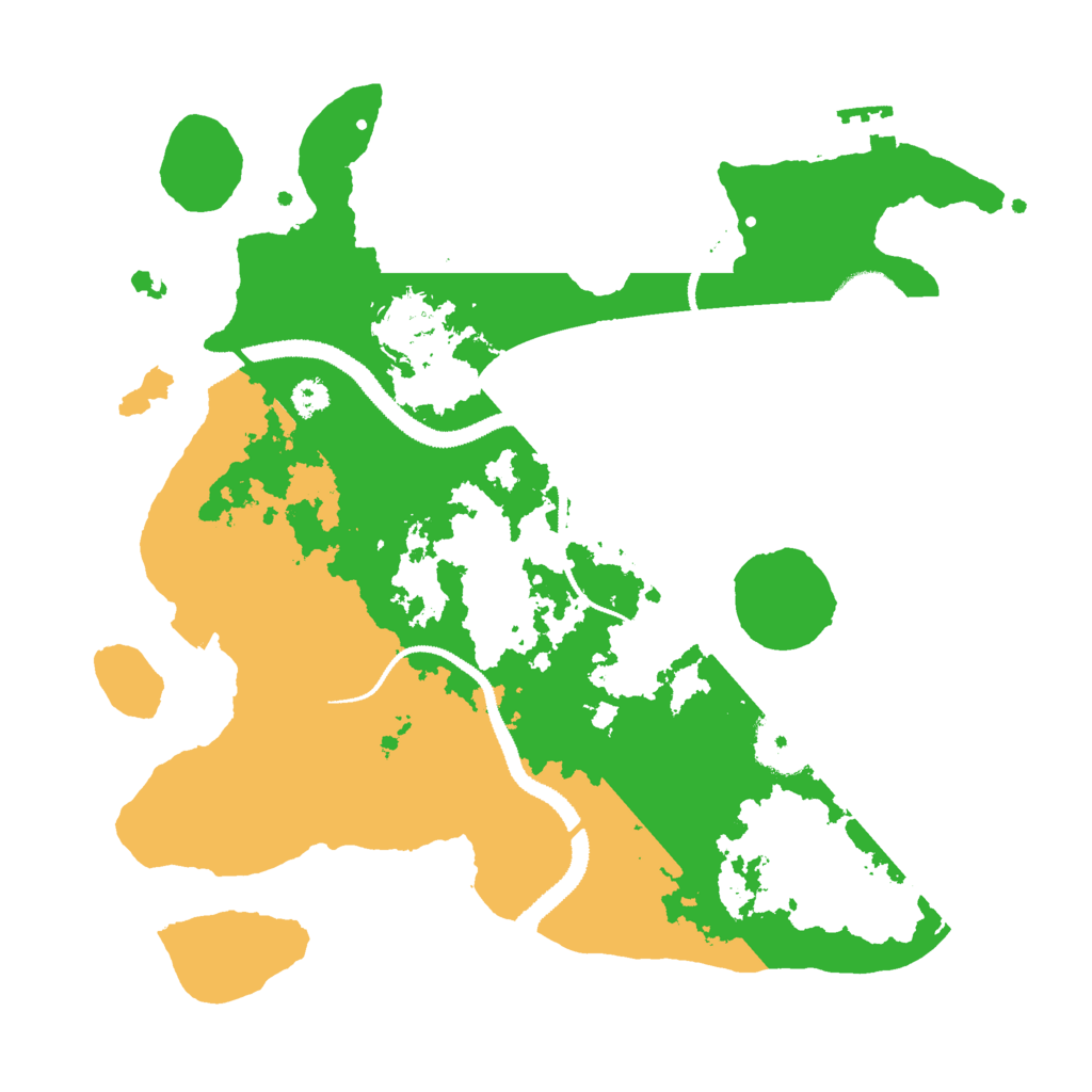Biome Rust Map: Procedural Map, Size: 3000, Seed: 886425
