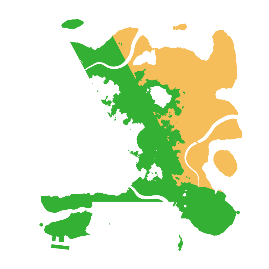 Biome Rust Map: Procedural Map, Size: 3000, Seed: 33719