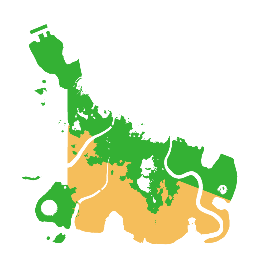 Biome Rust Map: Procedural Map, Size: 3000, Seed: 21355