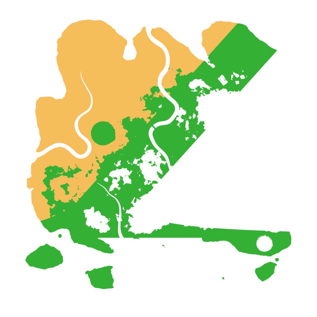 Biome Rust Map: Procedural Map, Size: 3500, Seed: 1627443545