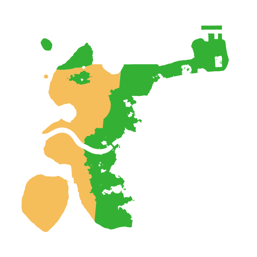 Biome Rust Map: Procedural Map, Size: 2500, Seed: 1021