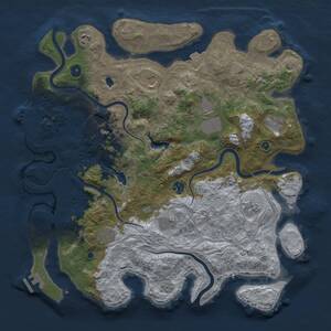 Thumbnail Rust Map: Procedural Map, Size: 4250, Seed: 572887326, 16 Monuments