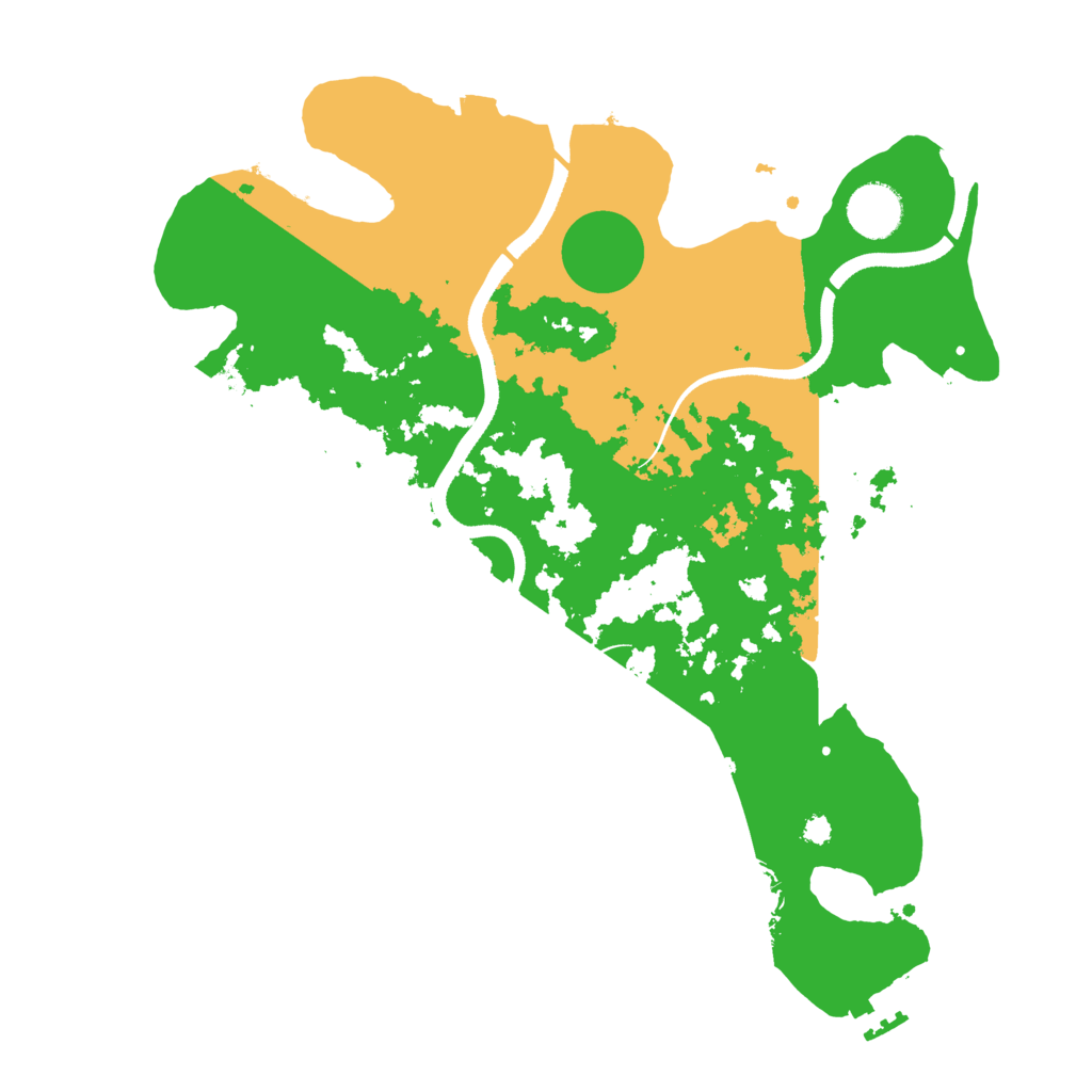 Biome Rust Map: Procedural Map, Size: 3500, Seed: 378782397