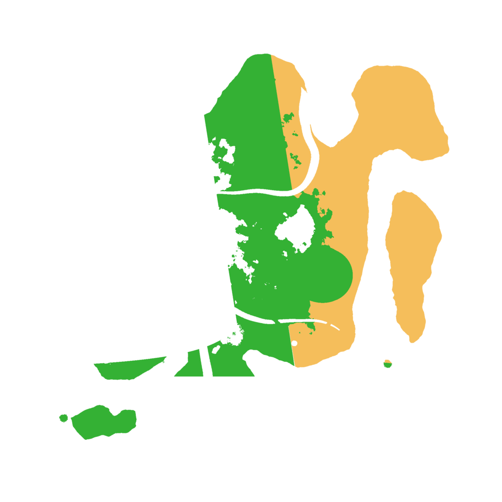 Biome Rust Map: Procedural Map, Size: 2500, Seed: 1056429854