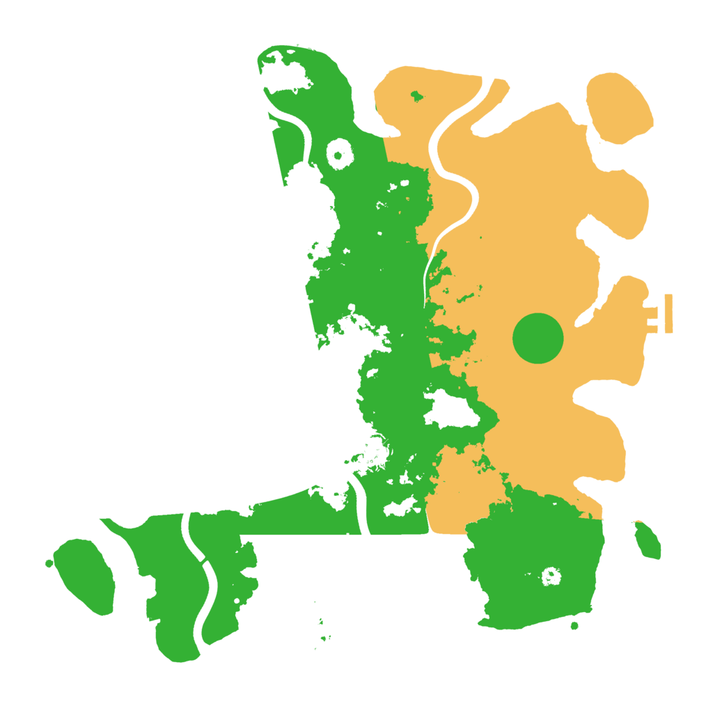 Biome Rust Map: Procedural Map, Size: 3700, Seed: 605689933
