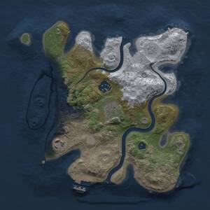 Thumbnail Rust Map: Procedural Map, Size: 2700, Seed: 35857527, 9 Monuments