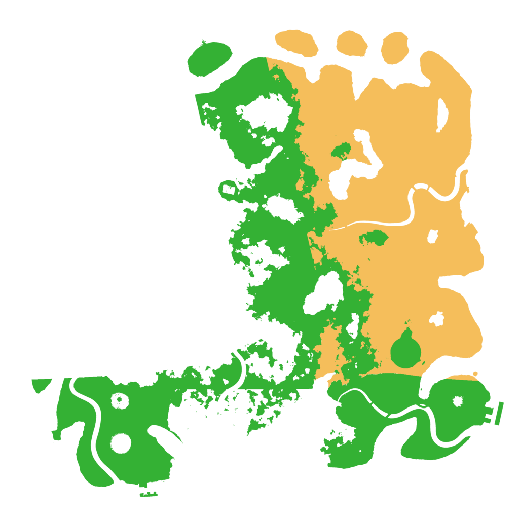 Biome Rust Map: Procedural Map, Size: 4500, Seed: 31999