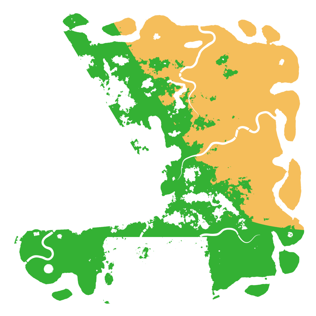 Biome Rust Map: Procedural Map, Size: 6000, Seed: 933992901
