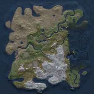 Thumbnail Rust Map: Procedural Map, Size: 4500, Seed: 571411003, 17 Monuments