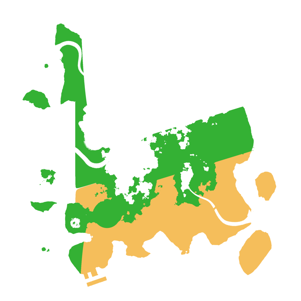 Biome Rust Map: Procedural Map, Size: 3000, Seed: 640467015