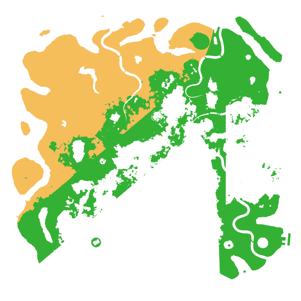 Biome Rust Map: Procedural Map, Size: 5000, Seed: 1414834509