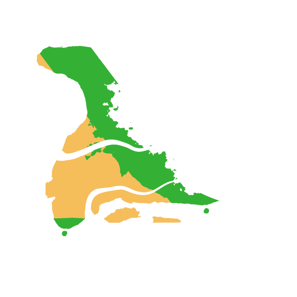 Biome Rust Map: Procedural Map, Size: 2200, Seed: 891348573