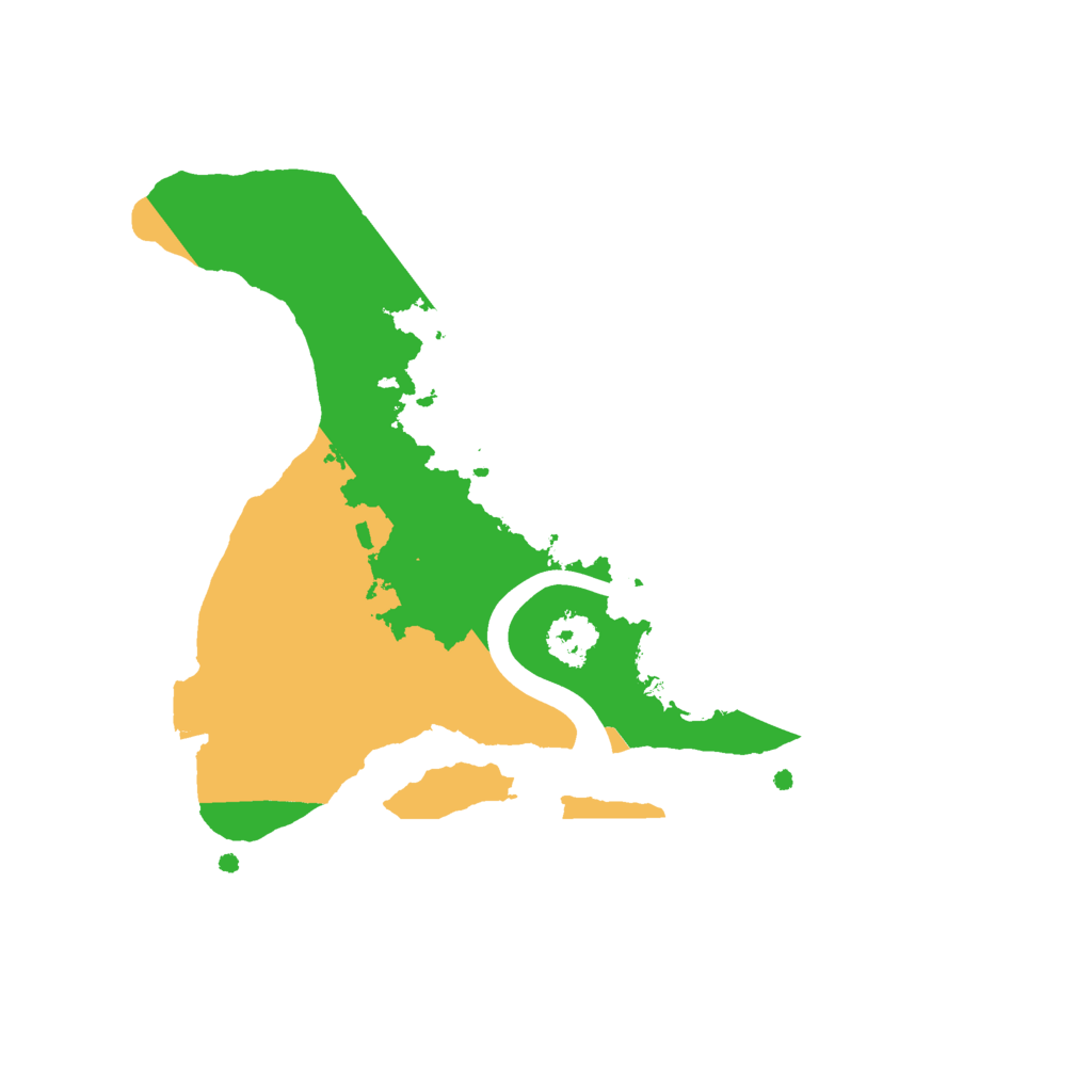 Biome Rust Map: Procedural Map, Size: 2200, Seed: 891348573