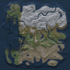 Thumbnail Rust Map: Procedural Map, Size: 4250, Seed: 1660450426, 16 Monuments