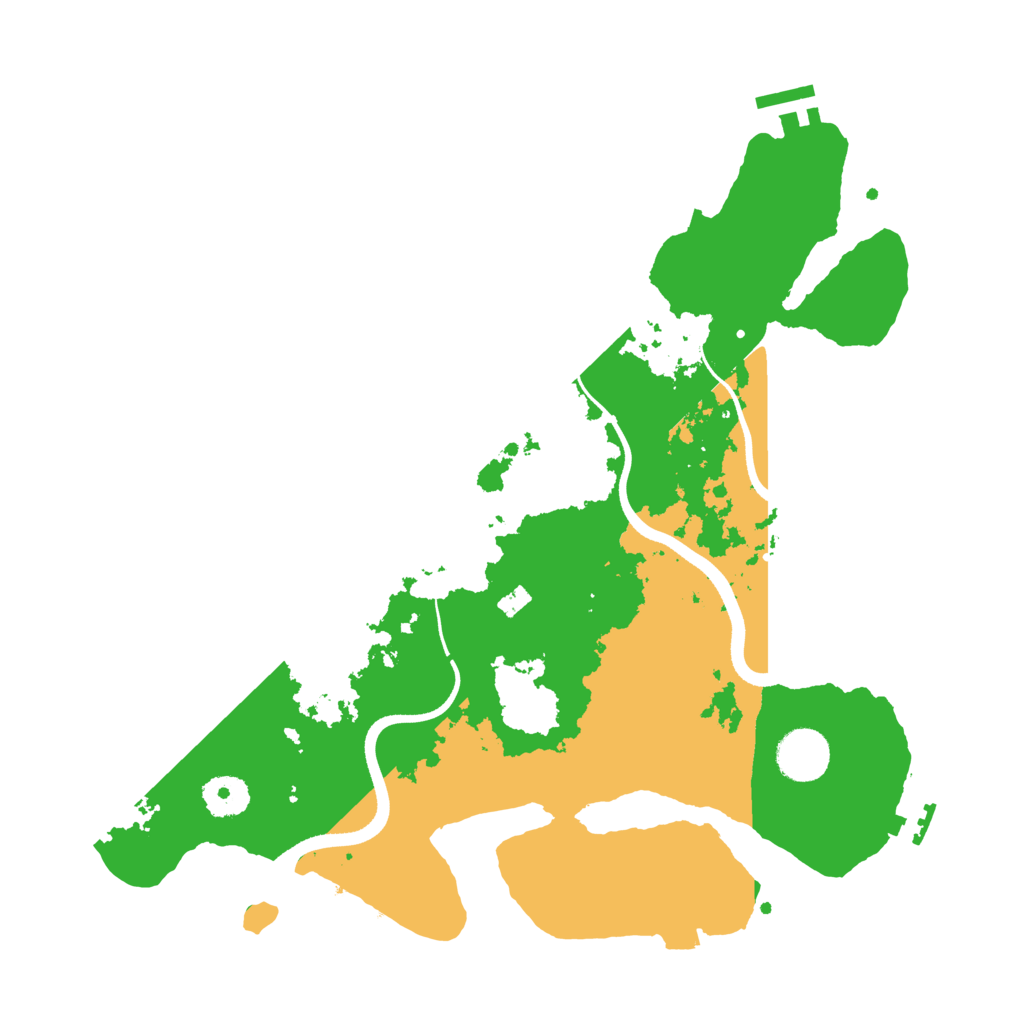 Biome Rust Map: Procedural Map, Size: 3500, Seed: 7839112