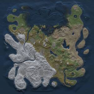 Thumbnail Rust Map: Procedural Map, Size: 4250, Seed: 783311639, 16 Monuments