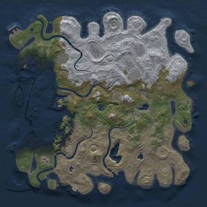 Thumbnail Rust Map: Procedural Map, Size: 4500, Seed: 902067580, 17 Monuments