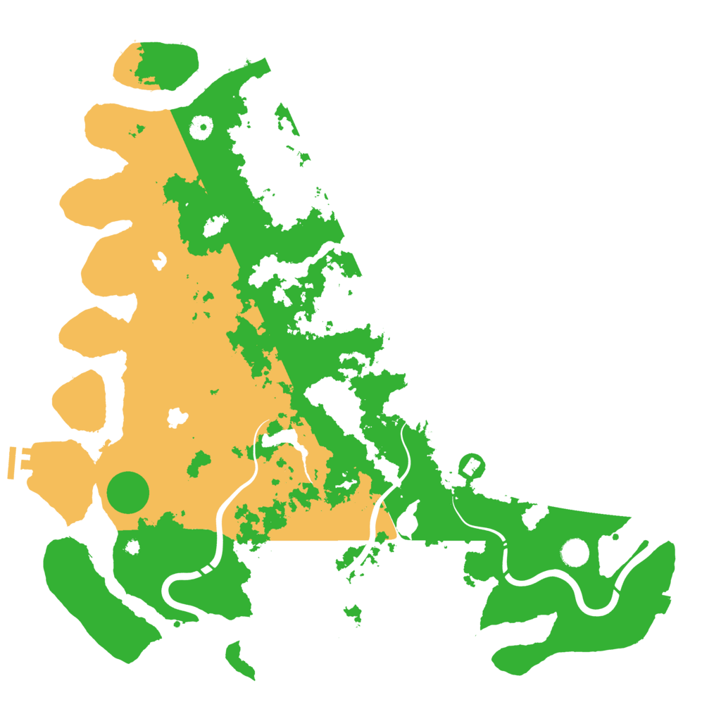 Biome Rust Map: Procedural Map, Size: 4500, Seed: 1539012545
