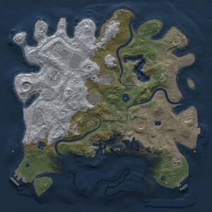 Thumbnail Rust Map: Procedural Map, Size: 4000, Seed: 938674520, 15 Monuments