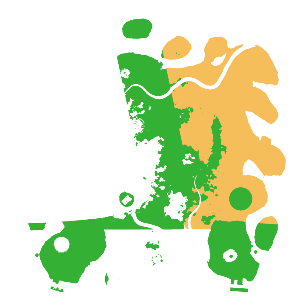 Biome Rust Map: Procedural Map, Size: 3500, Seed: 61809155