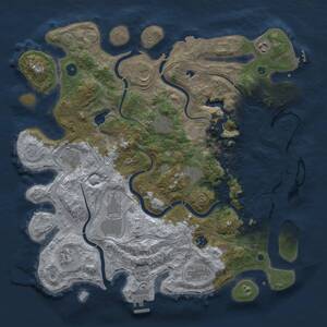 Thumbnail Rust Map: Procedural Map, Size: 4250, Seed: 785240762, 16 Monuments