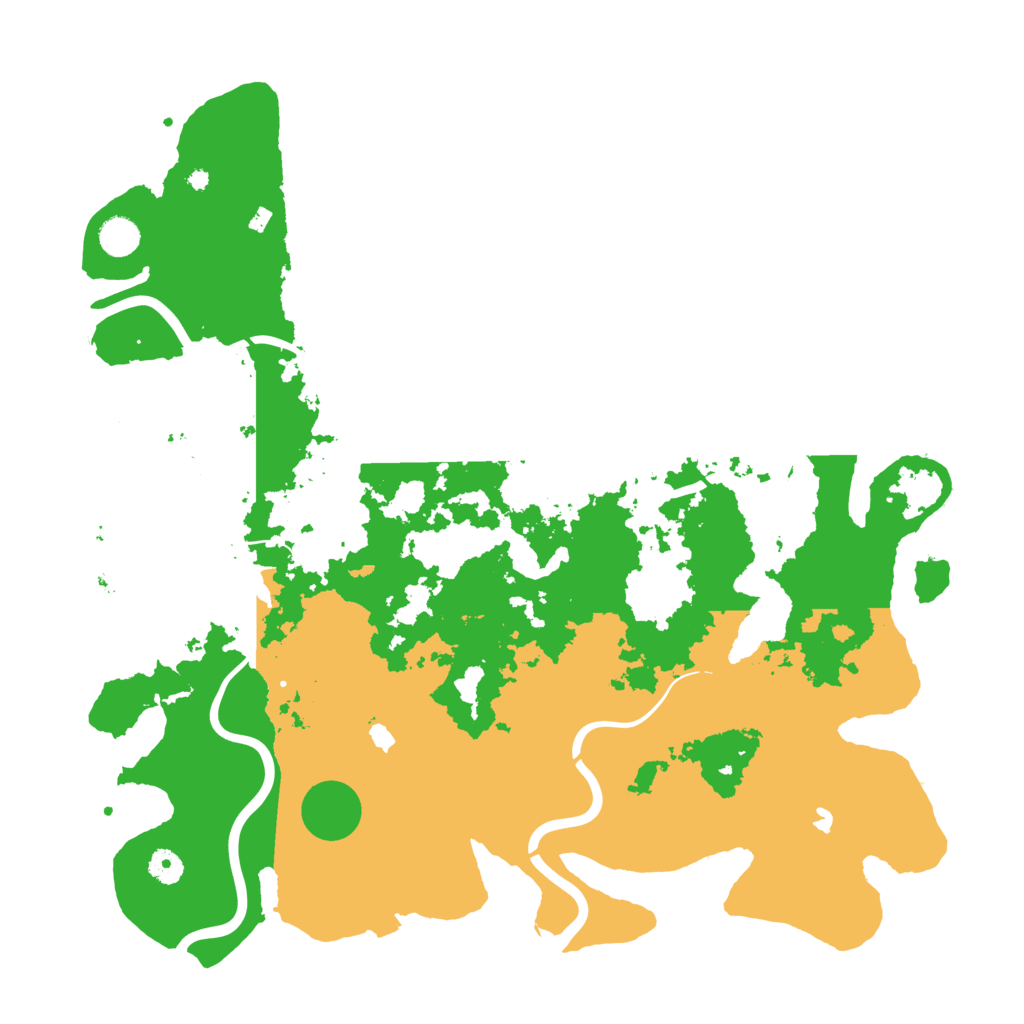 Biome Rust Map: Procedural Map, Size: 4500, Seed: 2037838845