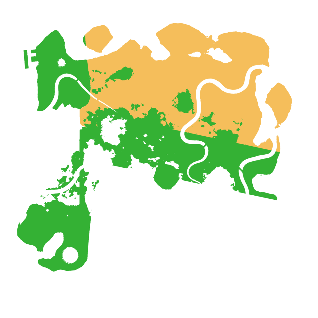 Biome Rust Map: Procedural Map, Size: 3500, Seed: 431005355