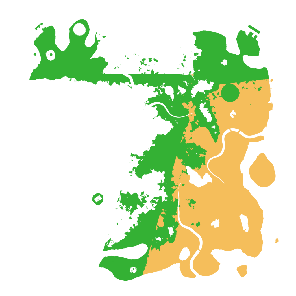 Biome Rust Map: Procedural Map, Size: 4500, Seed: 356037471