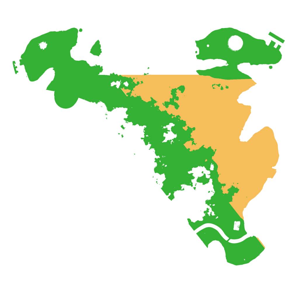 Biome Rust Map: Procedural Map, Size: 3500, Seed: 82230089