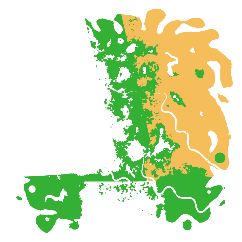 Biome Rust Map: Procedural Map, Size: 6000, Seed: 811061018