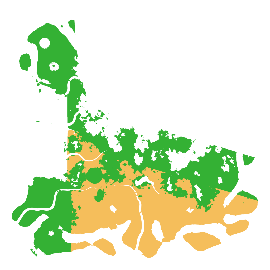 Biome Rust Map: Procedural Map, Size: 4500, Seed: 2070395513