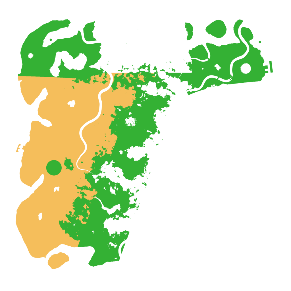 Biome Rust Map: Procedural Map, Size: 5000, Seed: 29891129